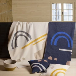 David Fussenegger Silvretta Cushion Cover Abstract Off White