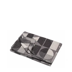 David Fussenegger Luca Grey Cotton Throw Geometric Shapes