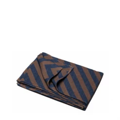 David Fussenegger Luca Cotton Throw Graphic Navy
