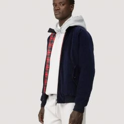 Baracuta Giacca G9 Velluto Uomo Blu 7 Baracuta Giacca G9 Velluto Uomo Blu