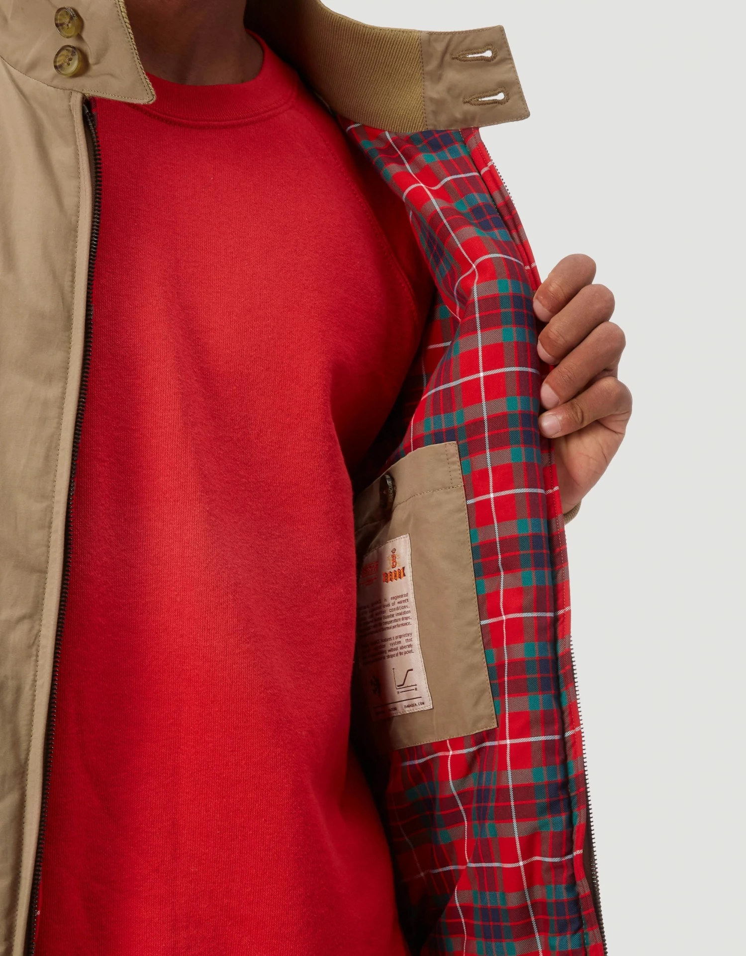 Baracuta G9 Harrington Jacket Thermal Tan 4 Baracuta G9 Harrington Jacket Thermal Tan