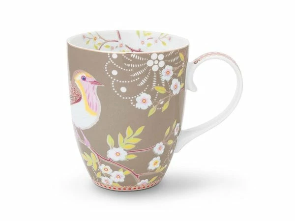 Pip Studio - Mug - Early Birds Khaki Large 1 Pip Studio - Mug - Early Birds Khaki Large