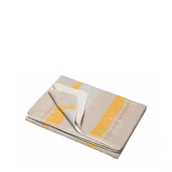 David Fussenegger Silvretta Cotton Throw Yellow Stripes
