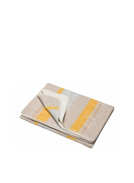 David Fussenegger Silvretta Cotton Throw Yellow Stripes 1 David Fussenegger Silvretta Cotton Throw Yellow Stripes