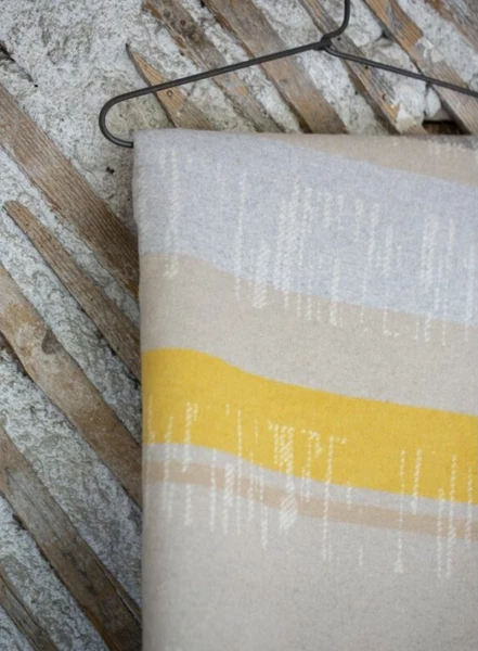 David Fussenegger Silvretta Cotton Throw Yellow Stripes 2 David Fussenegger Silvretta Cotton Throw Yellow Stripes