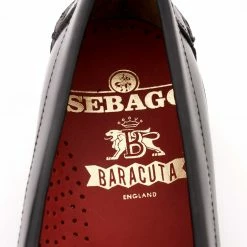 Baracuta X Sebago Dan Penny Loafer Black & Red Tartan