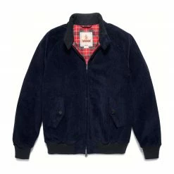 Baracuta Giacca G9 Velluto Uomo Blu