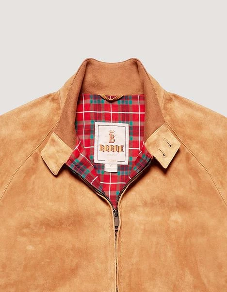 Baracuta G 9 Harrington Jacket Suede Tobacco 1 Baracuta G 9 Harrington Jacket Suede Tobacco