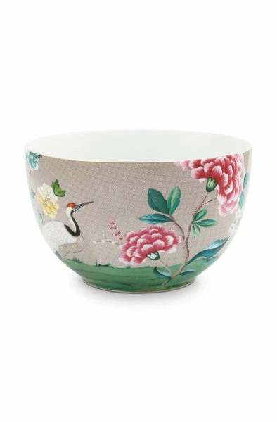 Pip Studio - Bowl - Blushing Birds Khaki 23cm 1 Pip Studio - Bowl - Blushing Birds Khaki 23cm