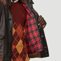 Baracuta G9 Premium Flying Jacket Chocolate 7 Baracuta G9 Premium Flying Jacket Chocolate