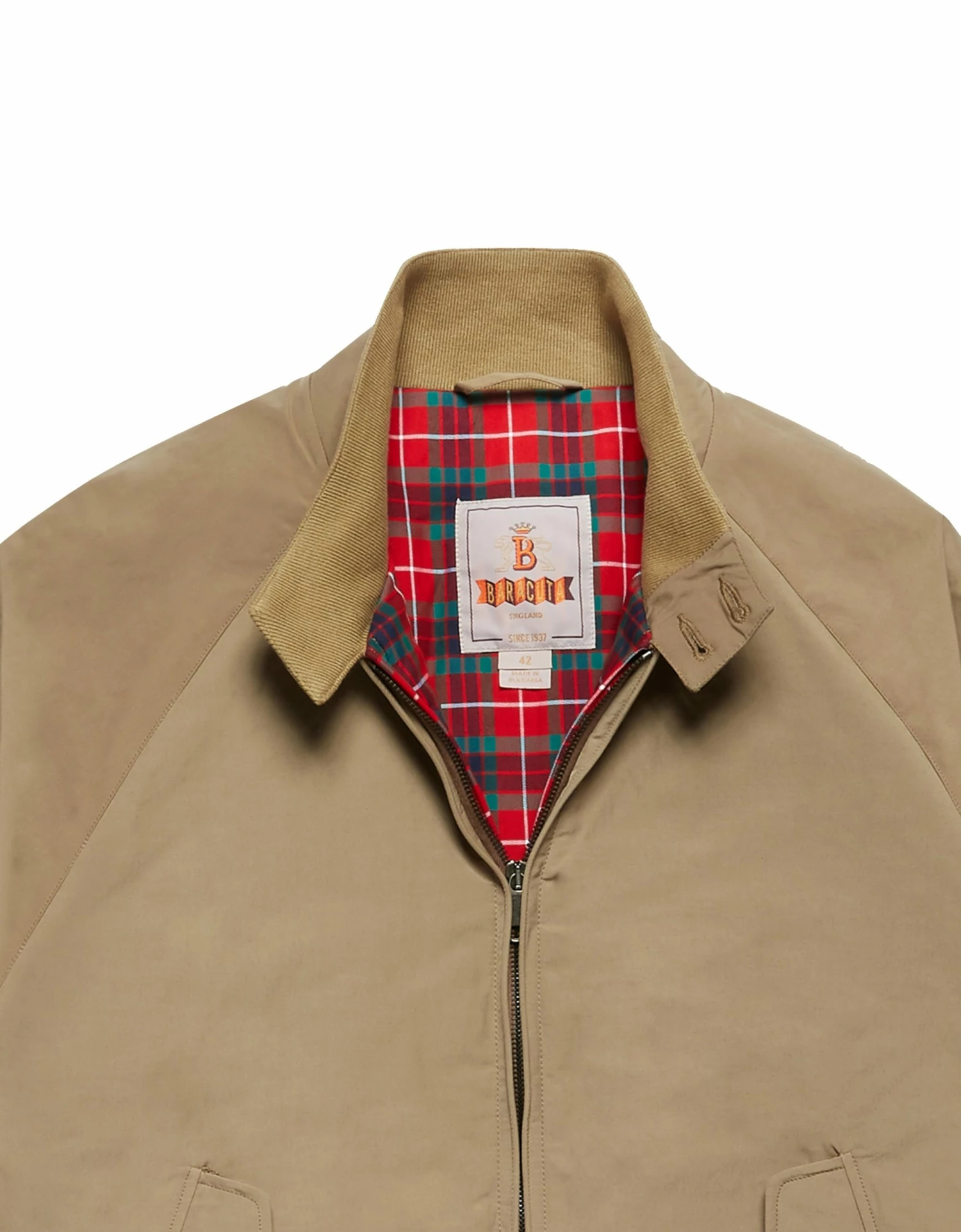 Baracuta G9 Harrington Jacket Thermal Tan 1 Baracuta G9 Harrington Jacket Thermal Tan