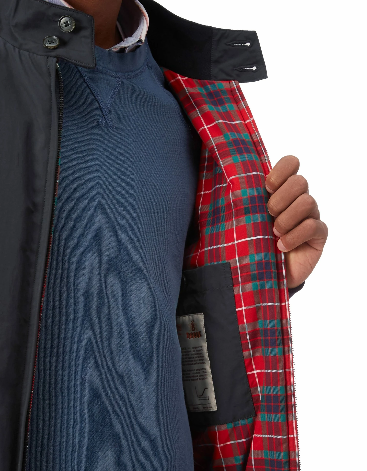 Baracuta G9 Harrington Jacket Thermal Dark Navy 2 Baracuta G9 Harrington Jacket Thermal Dark Navy