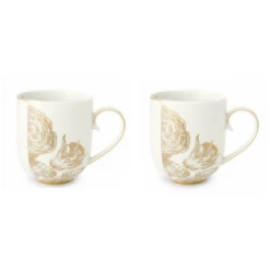 Pip Studio Royal White Mug 325 ml - Set of 2
