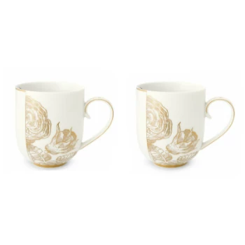 Pip Studio Royal White Mug 325 ml - Set of 2 1 Pip Studio Royal White Mug 325 ml - Set of 2