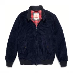 Baracuta Giacca G9 Velluto Uomo Blu