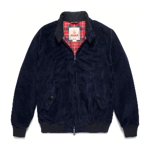 Baracuta Giacca G9 Velluto Uomo Blu 1 Baracuta Giacca G9 Velluto Uomo Blu