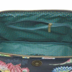 Pip Studio Medium Blue Jambo Flower Cosmetic Purse