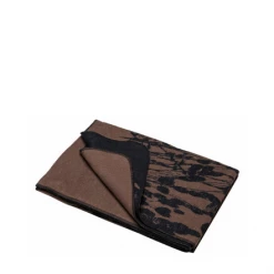 David Fussenegger Silvretta Cotton Throw Blades Of Grass Mocca/Black
