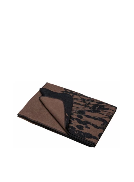 David Fussenegger Silvretta Cotton Throw Blades Of Grass Mocca/Black 2 David Fussenegger Silvretta Cotton Throw Blades Of Grass Mocca/Black