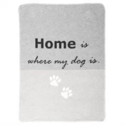David Fussenegger Large Dog Blanket 'Home is where my dog is'