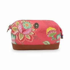Pip Studio Medium Red Jambo Flower Cosmetic Purse