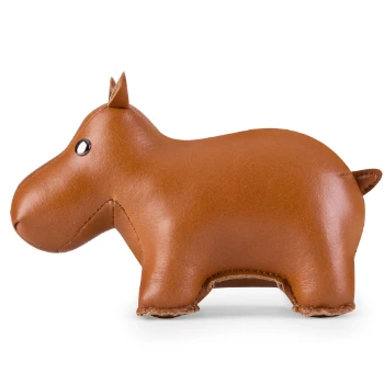 Zuny Hippo Paperweight - Synthetic Leather 4 Zuny Hippo Paperweight - Synthetic Leather