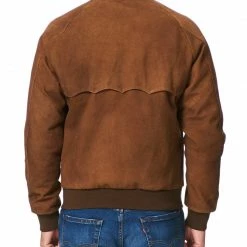 Baracuta G9 Harrington Jacket Winter Suede Tobacco 6 Baracuta G9 Harrington Jacket Winter Suede Tobacco