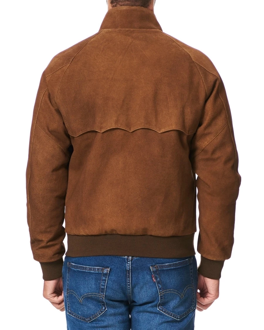 Baracuta G9 Harrington Jacket Winter Suede Tobacco 3 Baracuta G9 Harrington Jacket Winter Suede Tobacco