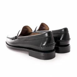 Baracuta X Sebago Dan Penny Loafer Black & Red Tartan