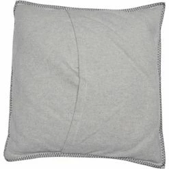 David Fussenegger Grey Cushion With Vintage Skier Motif