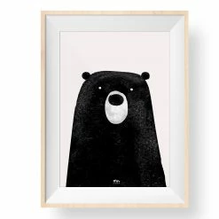 My Name is Mir Cute Bear Wall Print A4