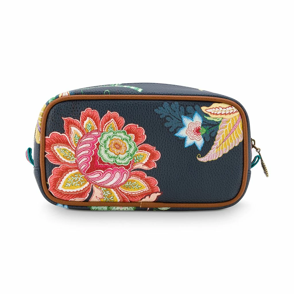 Pip Studio Small Blue Jambo Flower Cosmetic Bag 2 Pip Studio Small Blue Jambo Flower Cosmetic Bag