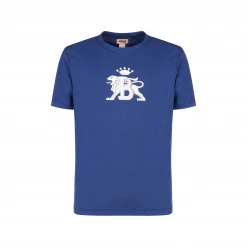 Baracuta Tee Contrast Logo Cobalt Blue