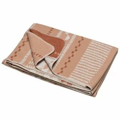 David Fussenegger 140 x 200cm Blush Border Silvretta Blanket