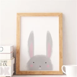 My Name is Mir Little Bunny Wall Print A4