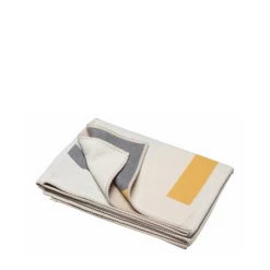 David Fussenegger Sylt Cotton Throw Abstract Off White