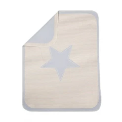 David Fussenegger Juwel Star Baby Blanket - Light Blue