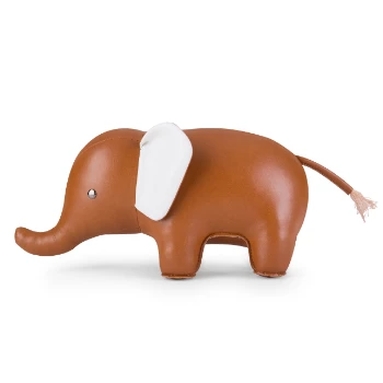 Zuny Elephant Bookend - Synthetic Leather 2 Zuny Elephant Bookend - Synthetic Leather