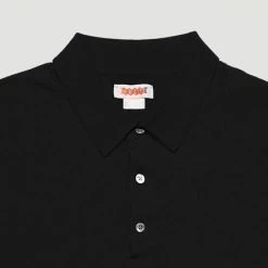 Baracuta S/S Polo Knit Black