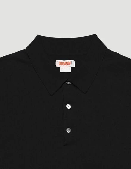 Baracuta S/S Polo Knit Black 2 Baracuta S/S Polo Knit Black
