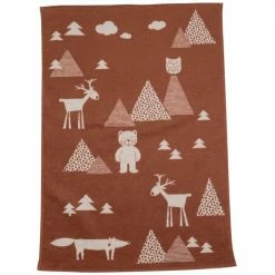 David Fussenegger Velvet Babydecke Wald Rost