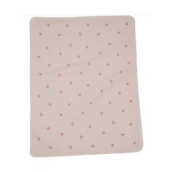 David Fussenegger Juwel Hearts Baby Blanket - Rose