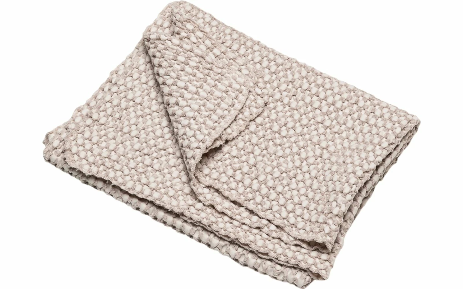 David Fussenegger Grey and Beige Cotton Waffle Vigo Baby Blanket 2 David Fussenegger Grey and Beige Cotton Waffle Vigo Baby Blanket