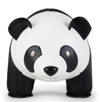 Zuny Panda Standing Bookend - Synthetic Leather 3 Zuny Panda Standing Bookend - Synthetic Leather