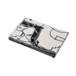 David Fussenegger Sylt Abstract Faces Throw - Off White