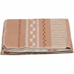 David Fussenegger 140 x 200cm Blush Border Silvretta Blanket