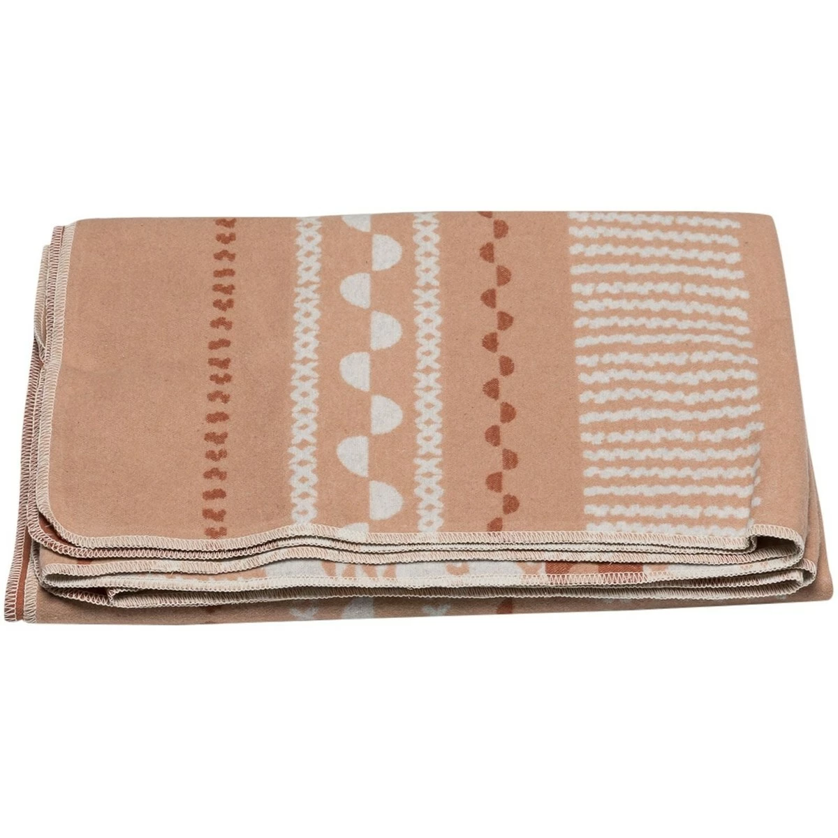 David Fussenegger 140 x 200cm Blush Border Silvretta Blanket 2 David Fussenegger 140 x 200cm Blush Border Silvretta Blanket