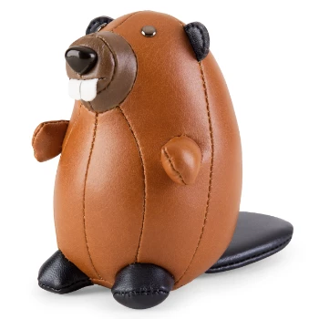 Zuny Beaver Paperweight - Synthetic Leather 1 Zuny Beaver Paperweight - Synthetic Leather