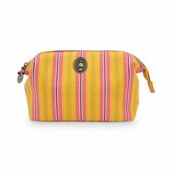 Pip Studio Small Yellow Blurred Lines Cosmetic Bag