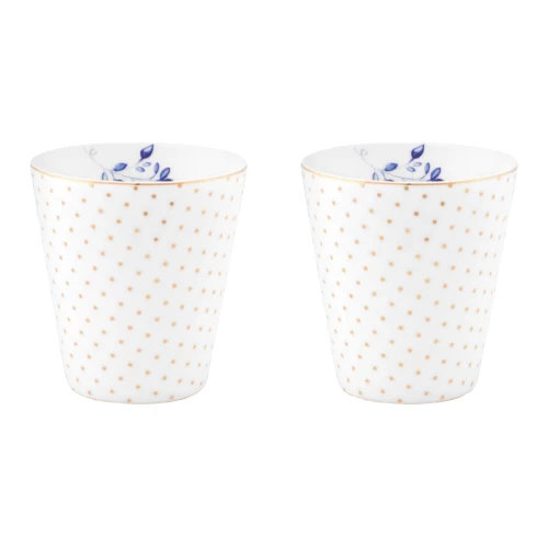 Pip Studio 230ml Royal White Cup - Set of 2 1 Pip Studio 230ml Royal White Cup - Set of 2